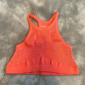 Urban Outfitters Women's Red/Orange Crop-top
